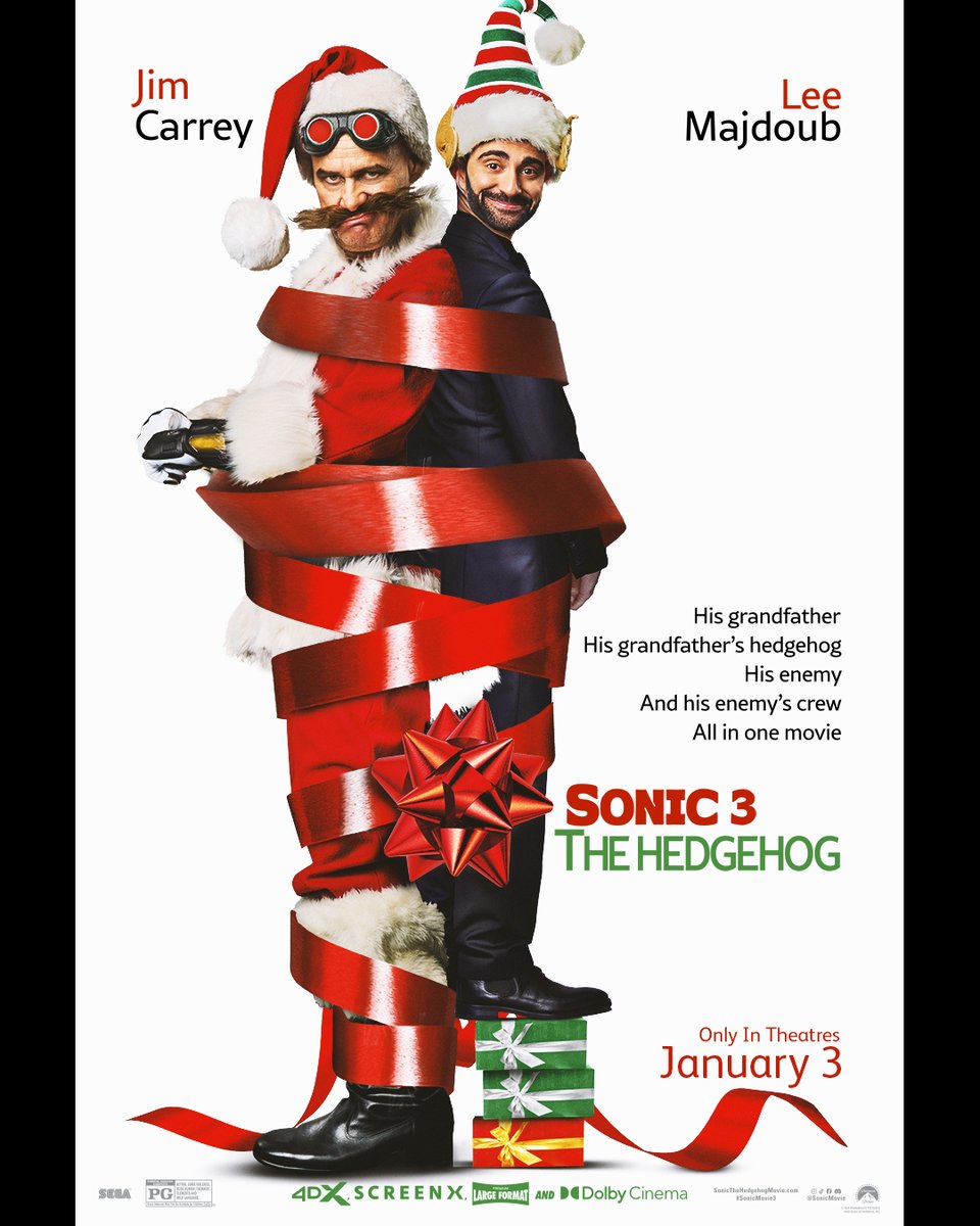 ParamountPicsIN's tweet photo. Let the holiday hijinks begin! #12HoursOfSonic
#SonicMovie3 - only in cinemas on 3rd January, 2025
Also in 4Dx. https://t.co/nNjos5SD2t