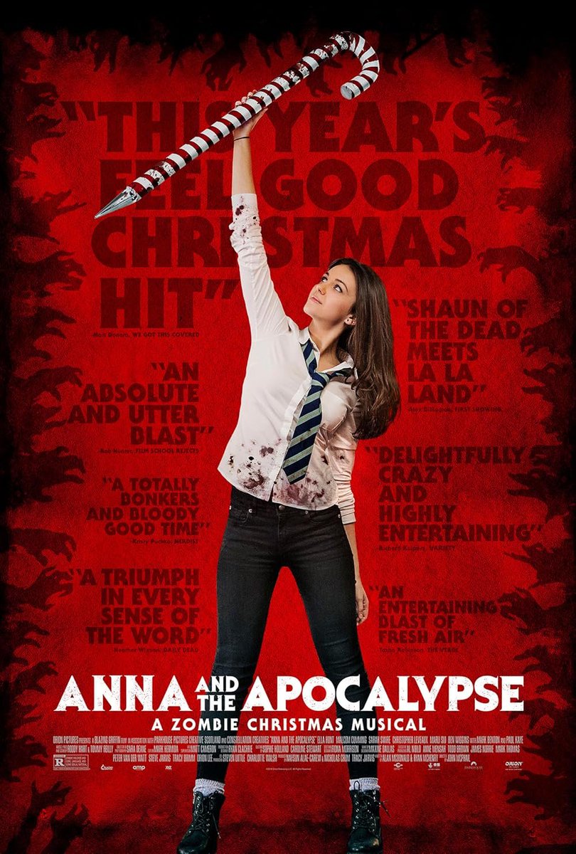 Desafio de Navidad: Dia 3

Peli que vi: Anna and the Apocalypse. 
Reino Unido. 2017

Musical+Navidad+Zombies, que no amar de la peli 😍

#pedacitosdenavidad <a href="/Pedacitosterror/">Carlita💀</a>