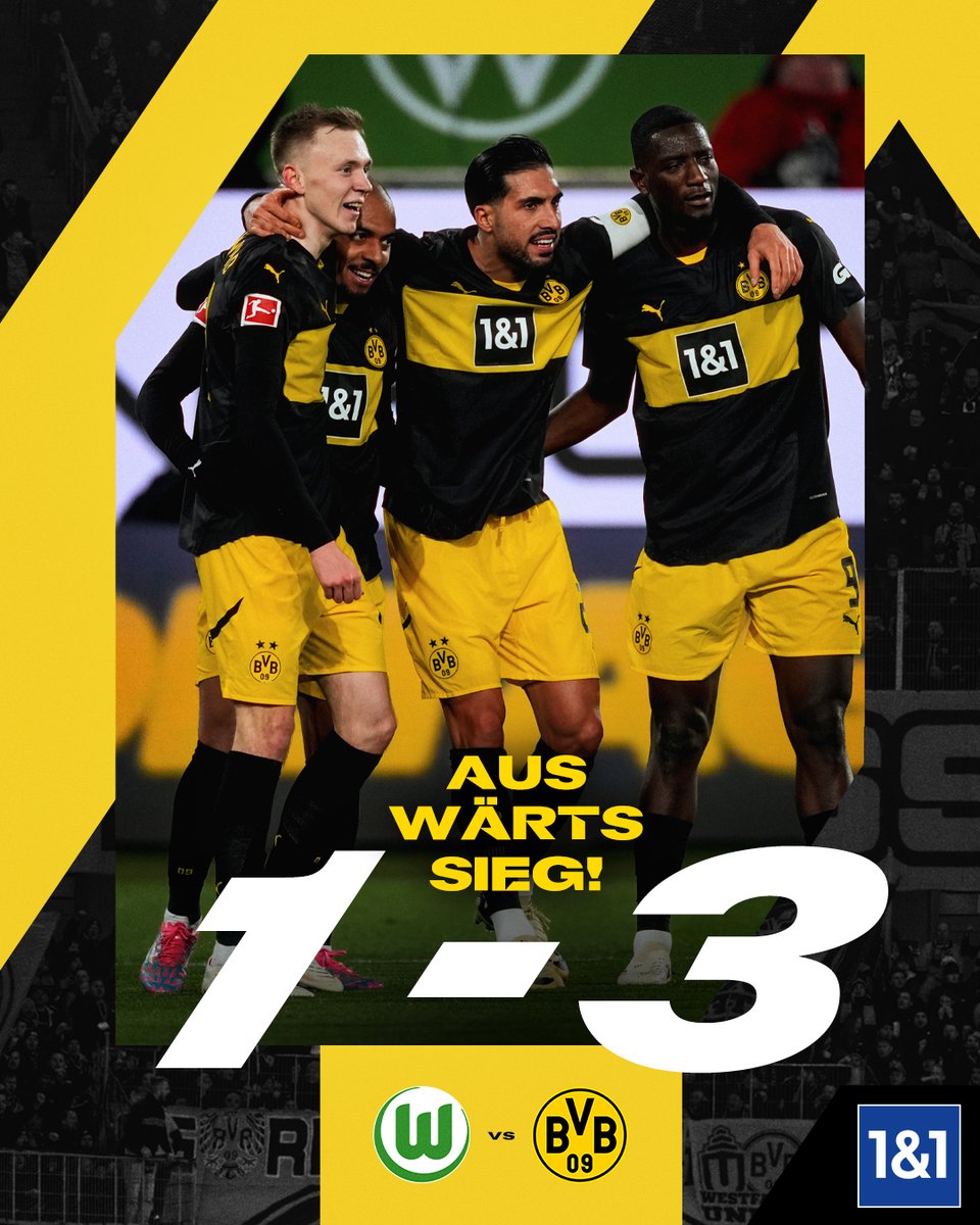 BVB's tweet image. 🎁 Bescherung am vierten Adventssonntag! Im letzten Anlauf in 2024 nehmen wir endlich den ersten Auswärtsdreier der Saison mit nach Dortmund! 💪 #WOBBVB