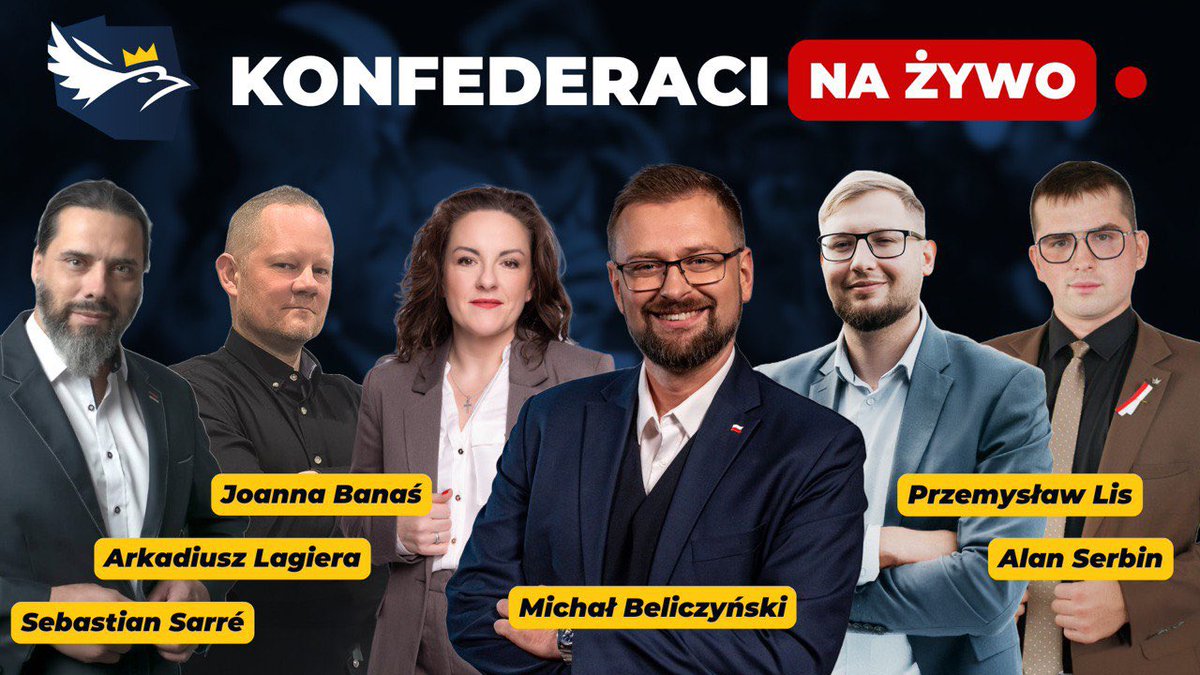 Dzisiaj o godzinie 20:00 na Tik Toku.
KONFEDERACI NA ŻYWO. 
Link: tiktok.com/live/event/745…
