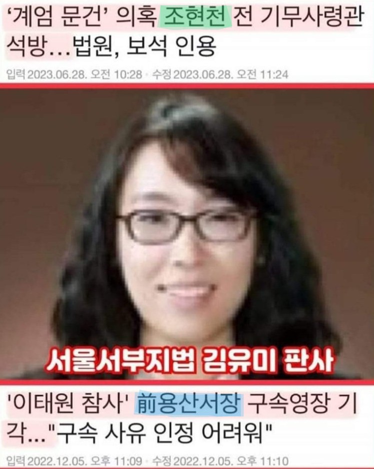 이런ㄴ이 조현천도 풀어주고.. 용산서장도~