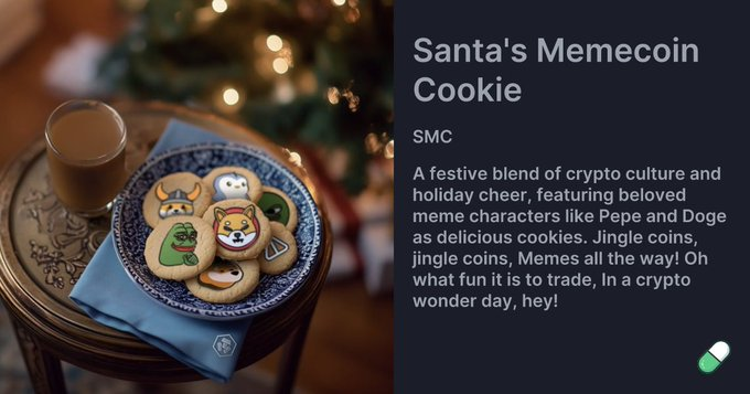 (Tune of "Jingle Bells") Dashing through the net,In a one-chart open meme,O'er the crypto we go,Dreams of moon, we scheme.Bells on wallets ring,Making spirits bright,Oh, what fun it is to hodl, And wait for Santa's night! (Chorus) Jingle coins, jingle coins,Memes all the way!