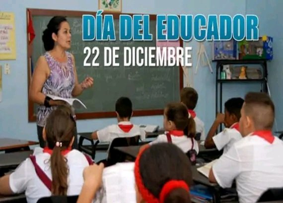 Llegue a todos los educadores cubanos nuestra sincera felicitación desde el <a href="/hospital_ali/">Hospital Provincial Ciego de Ávila</a> y la Comisión de Salud y Deporte de la <a href="/AsambleaCuba/">Asamblea Nacional Cuba</a>. #CubaPorLaVida
Con el agradecimiento eterno a nuestro #FidelPorSiempre por liderar la Campaña de Alfabetización.
#CubaEduca <a href="/CubaMined/">MINED</a>