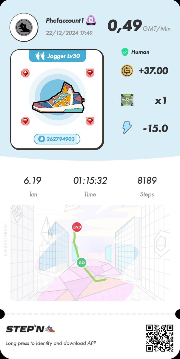 phef64's tweet image. #STEPN 
#stepncode 63491861
#STEPNGO 

Keep walking.