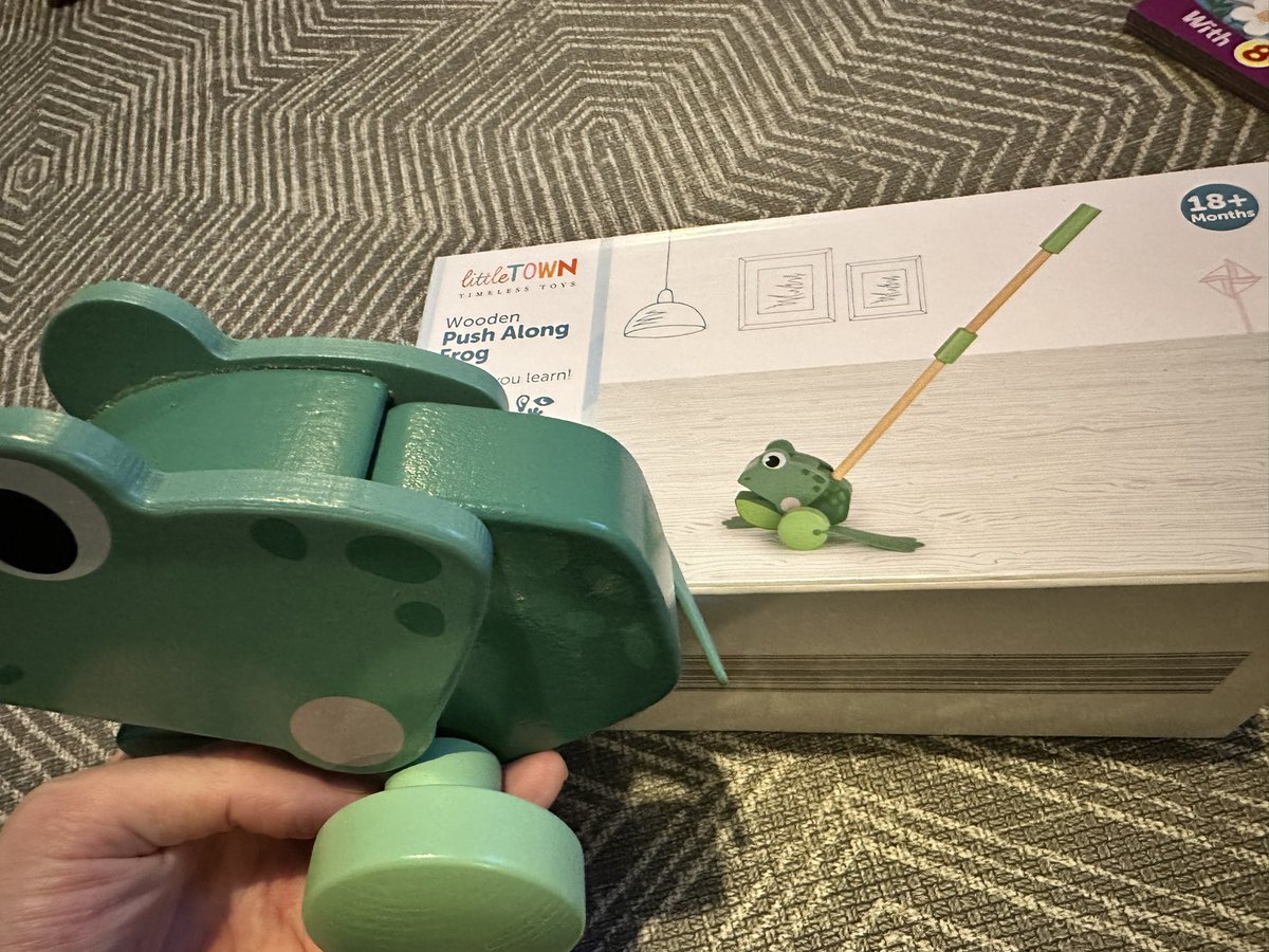 MCDmusic's tweet photo. @AldiUK bought this cute little frog toy for my son for Xmas but you guys forgot to drill the hole. That’s not very Christmassy of you. #aldi https://t.co/hRj0MRsvgG