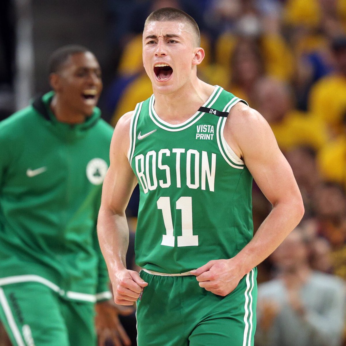 Payton Pritchard on the notion of too many threes being taken in the NBA:

“I feel like some teams should maybe not take as many threes but those teams should not be us. We’re the best at doing it. Why would we change?”

(via <a href="/tvabby/">Abby Chin</a>, <a href="/GwashburnGlobe/">gary washburn</a>)
