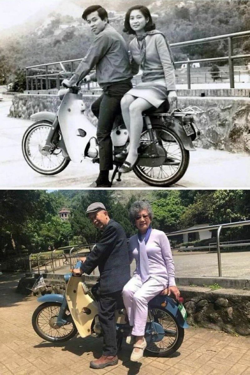 4. 1967-2018 The same motorcycle, the same couple.
