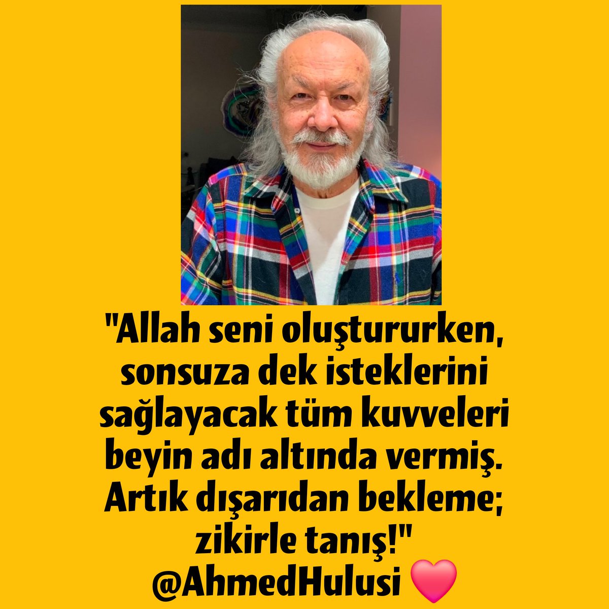 EsinTezer_'s tweet image. "#Allah seni oluştururken, sonsuza dek isteklerini sağlayacak tüm kuvveleri #beyin adı altında vermiş. Artık dışarıdan bekleme; #zikir le tanış!" 
@AhmedHulusi ❤️💫🌹💞
#AhmedHulusi #wwwahmedhulusiorg 
#ahmedhulusisevenleri #dhikr #brain #enlightenment #aydınlanma
