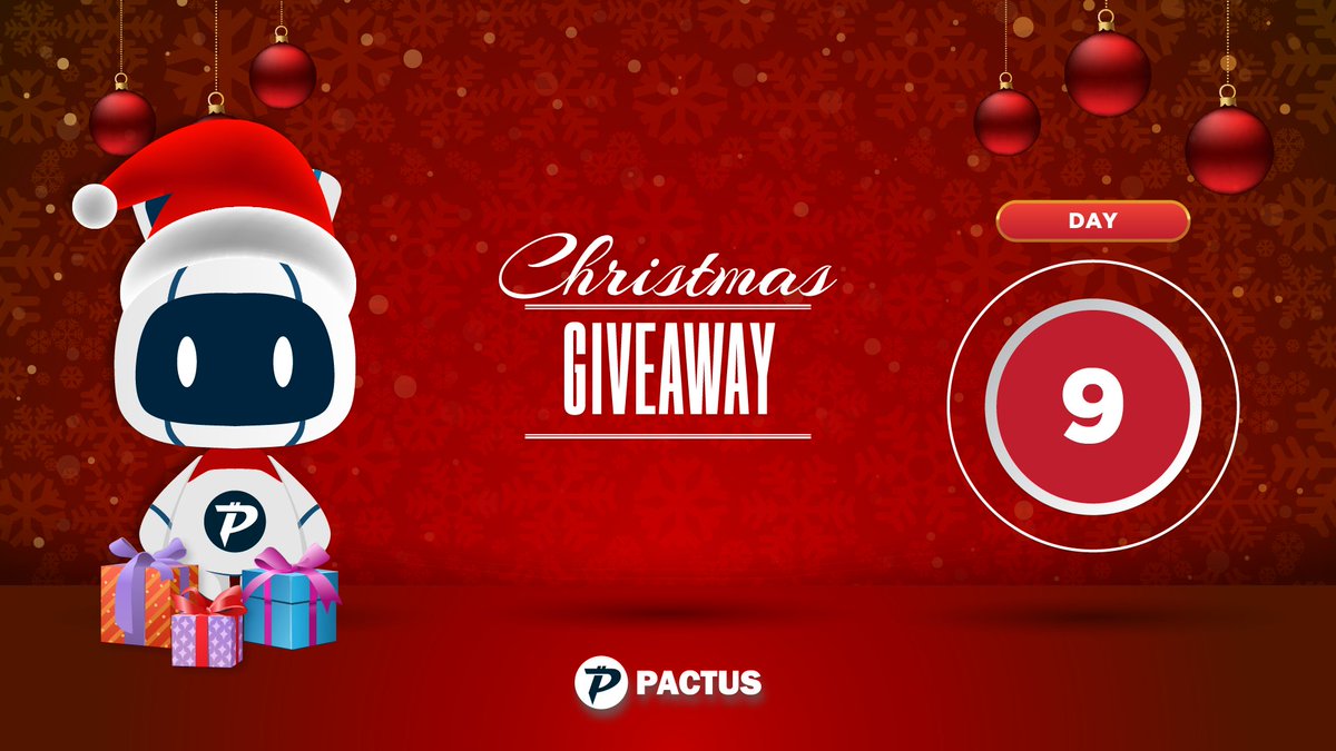 PactusChain's tweet photo. 🎄 Day 9 of Pactus #ChristmasGiveaway! 🎁

Win 200 PAC today as we get closer to the grand prize of 500 PAC on Day 11! 🎅

📢 Follow @PactusChain

💡 Like, Retweet, & Comment on this post with your Pactus address (pc1z…/pc1r…)

✨ Tag 2 friends to spread the holiday cheer!