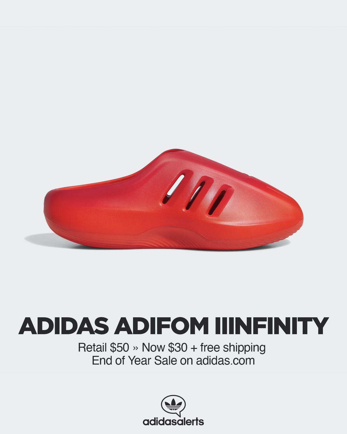 adidas alerts on X 40 OFF on adidas US. adidas adiFOM IIInfinity Mule. Retail 50. Now 30 free shipping. https t nbtM87eH1R ad https t ztKCvmpSfR X