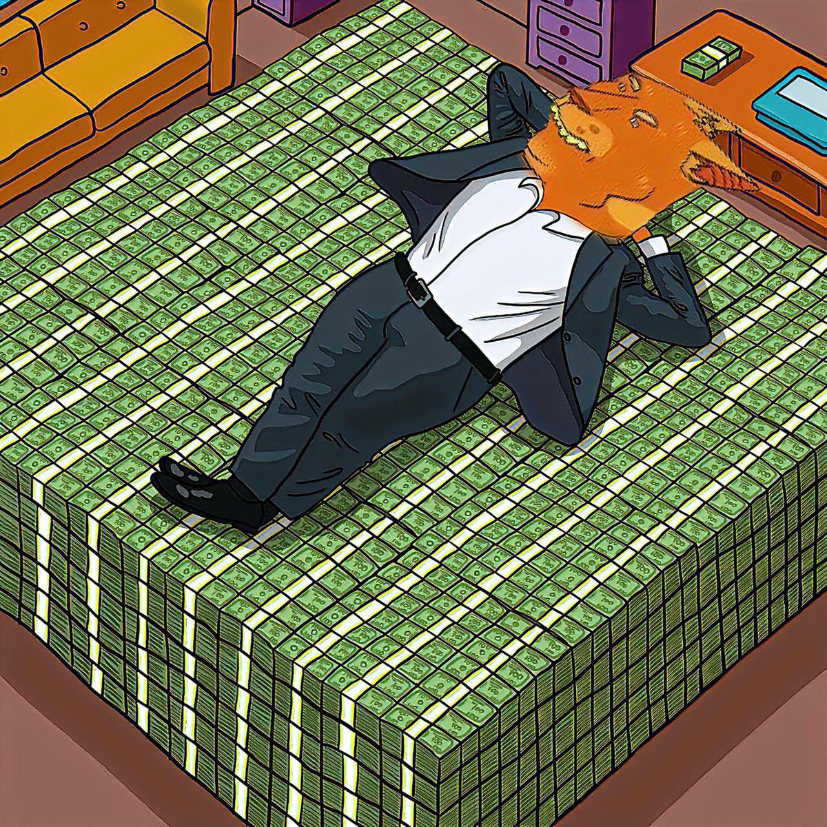tes_pepeer1982's tweet photo. @Grave1yard @jeremybtc Am feeling up my abode with $CATGUY https://t.co/75tfAzQ0k2