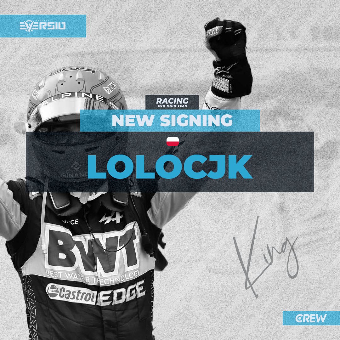 📢 𝗦𝗜𝗚𝗡𝗜𝗡𝗚 | <a href="/kngRZ1/">LoloCJK</a> 🇵🇱🇫🇷
 
🔹️We're happy to welcome Lolo to our Console Main team 👑

🔹️ The Polish-French driver has been on our radar for a while 📡 His past experiences with some of our team members made this move the ideal one 👌

Bienvenue 💙🤍
#EverWin