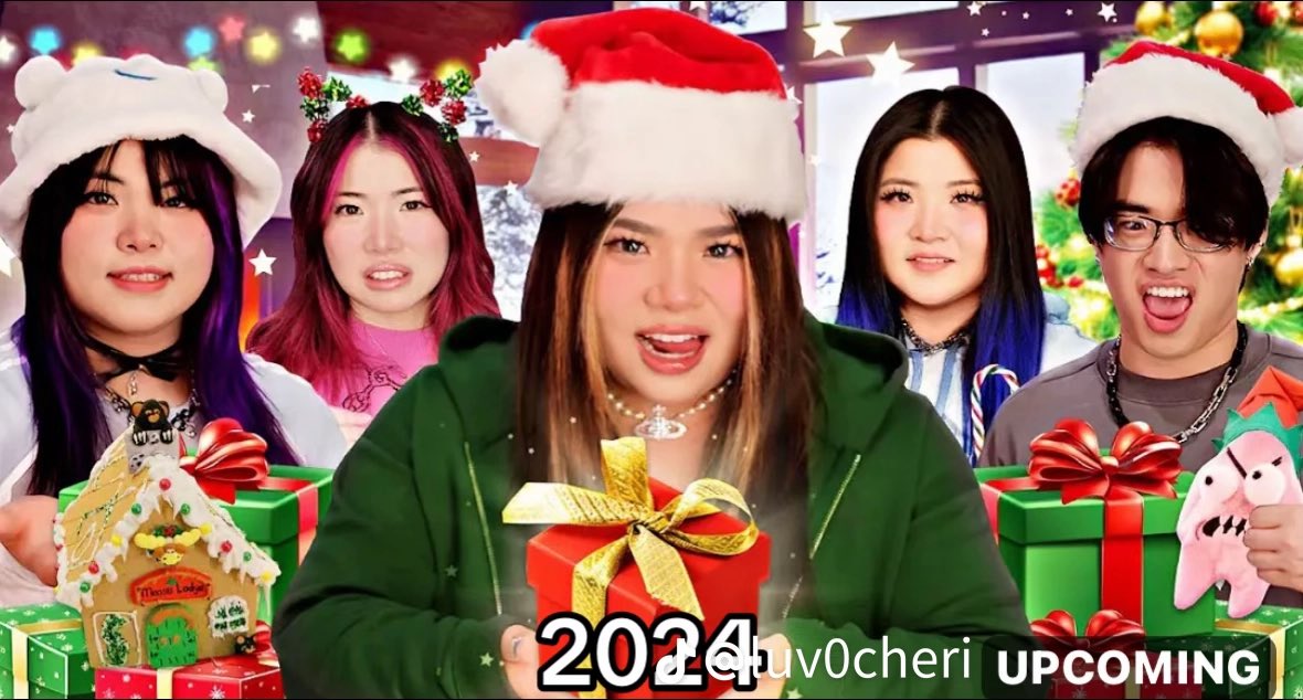 krewfanns's tweet photo. Fun fact each of the krew members have been in the middle/center of the  krewmas vlog except for @RainbowsYT so maybe in krewmas 2025 Rainbow will be in the middle https://t.co/eT77B5svMC