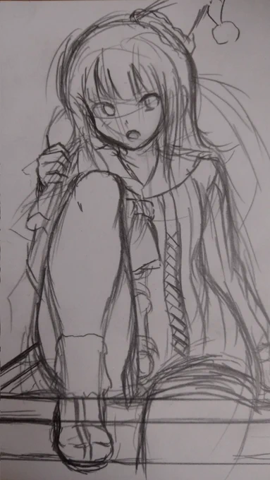 とりあえず下描きまで。クリスマスには完成する…はず