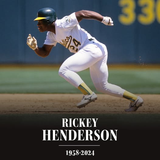 Very sad to learn of the passing of Rickey Henderson.  I played briefly with him with the Mets in Spring Training, and enjoyed playing against him as well.  He was a great teammate, terrific guy, and, without a doubt, the greatest leadoff hitter of all time.  R.I.P Rickey...