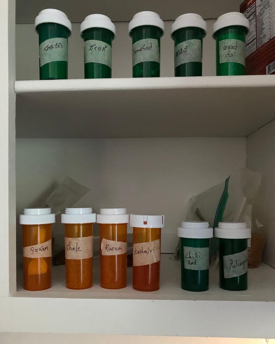 deepa's tweet image. My mother's DIY spice cabinet 🆘