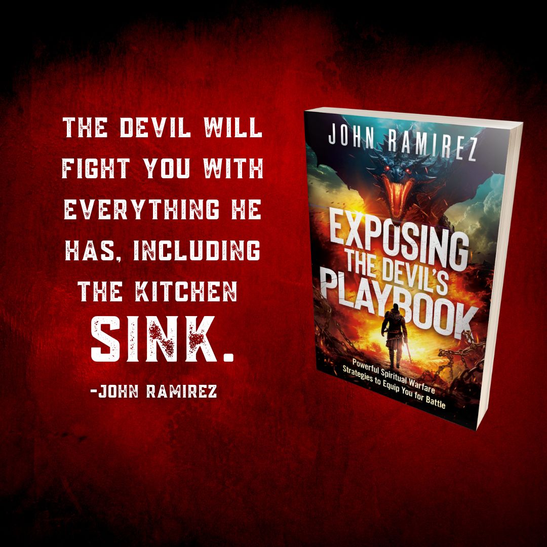 charismahouse's tweet image. The devil is trying to drag everyone he can with him; Don’t let him. 

Fight back in John Ramirez’s “Exposing the Devil’s Playbook.” 

Order Your Copy: bit.ly/exposingthedev… 

Stay Connected: @jrminstry

#EvilExposed #RescueTheLost #HeavenlyWisdom