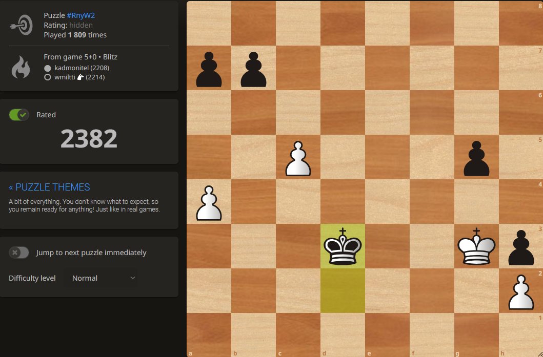Multiscrime's tweet photo. @wmiltti Just casually solving puzzles when I suddenly get one from your game!
Can you see white's win? I couldn't... https://t.co/mGGzPBMaMM