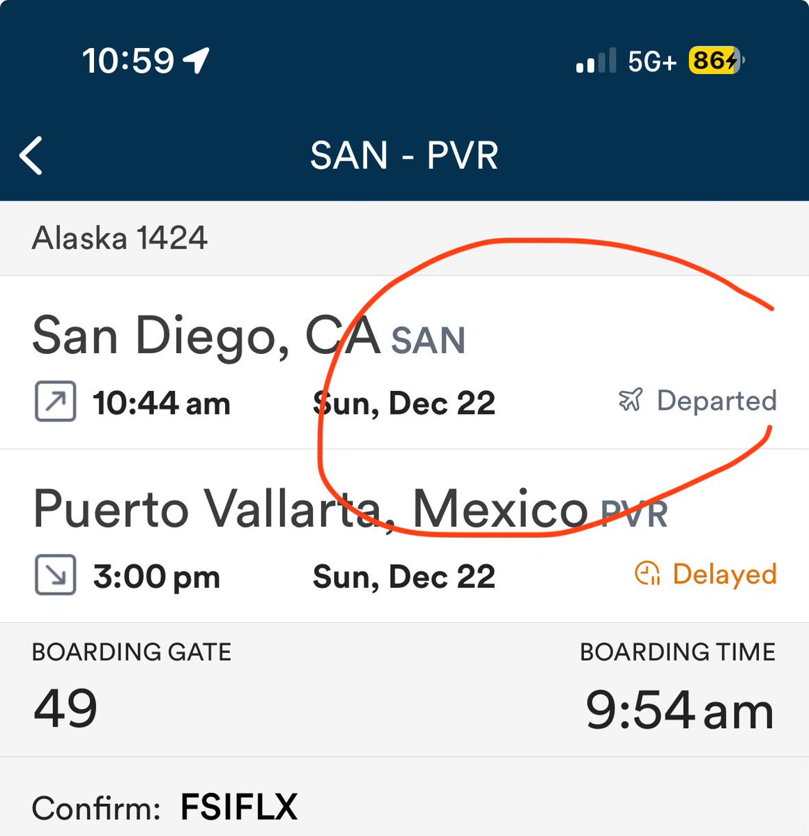 ariqhudaCRE's tweet photo. This is also a lie from @AlaskaAir . It’s 11:01 and we are still at the gate in SAN on AS1424 https://t.co/yoq42zayUO