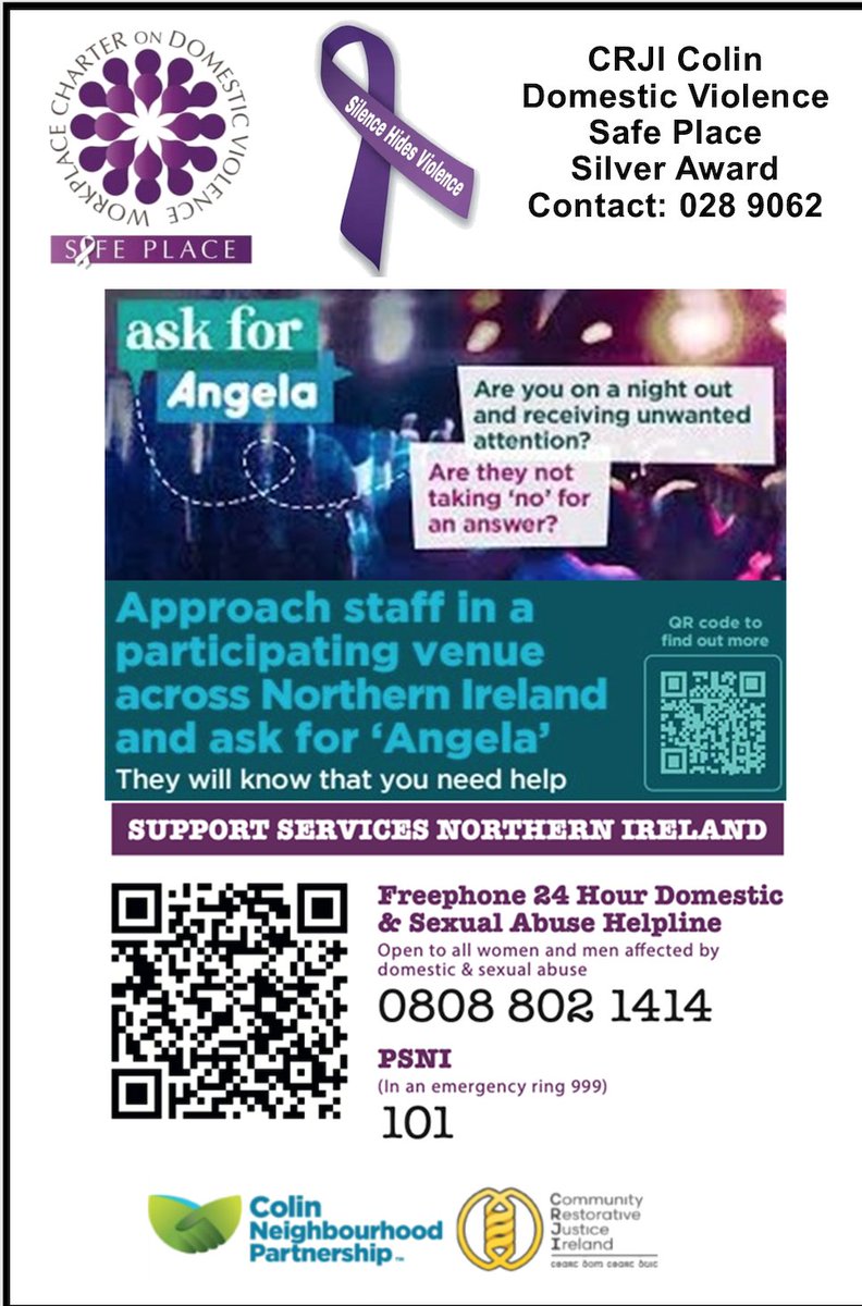 CRJIcentral's tweet photo. #CRJI Never ever suffer in silence, help is at hand.  If you know of someone who may benifit from this service/Information, plz share this with them. @michaeloh67 @ExecOfficeNI 
https://t.co/XkTVtCl0RO https://t.co/tQm7xzljzD