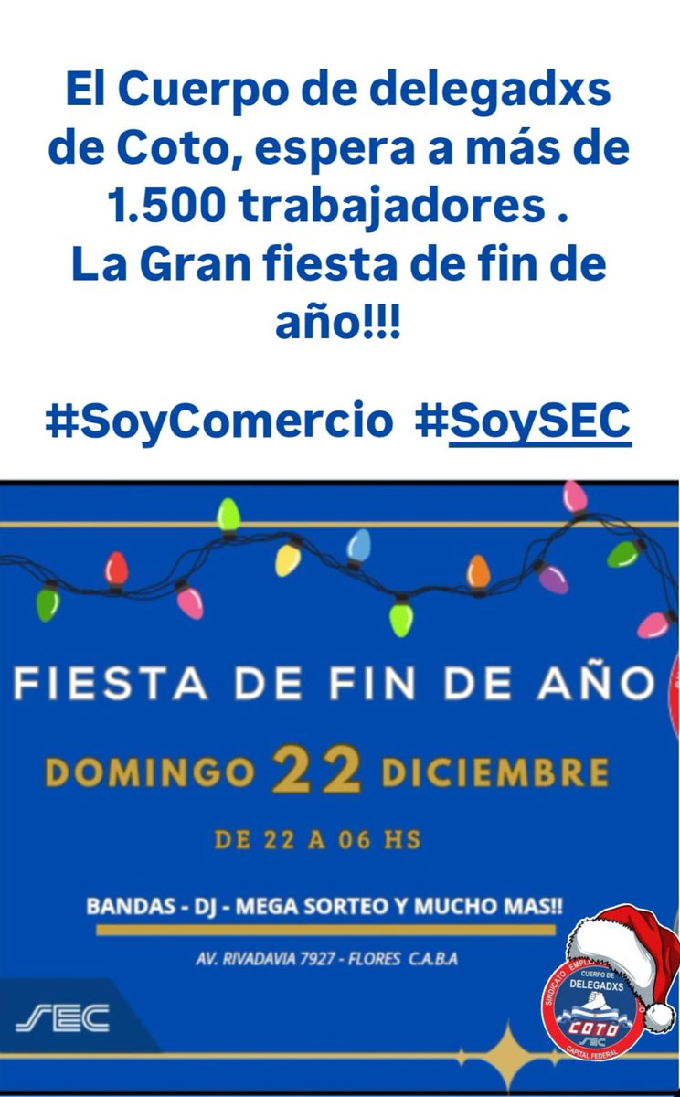 El día llegó y estamos más que contentos de poder darle a los compañeros una cantidad increíble de premios LED 63' , de 43', parlantes, estadías, bandas, hamburguesas y una noche que será el principio de todo lo que se viene <a href="/BuffonePablo/">Pablo Buffone</a> <a href="/gabyfranch77/">El PELA 85 🌶️</a> <a href="/DanielOveja/">Daniel Ovejero</a> <a href="/cocorojas83/">Jose Rojas</a>