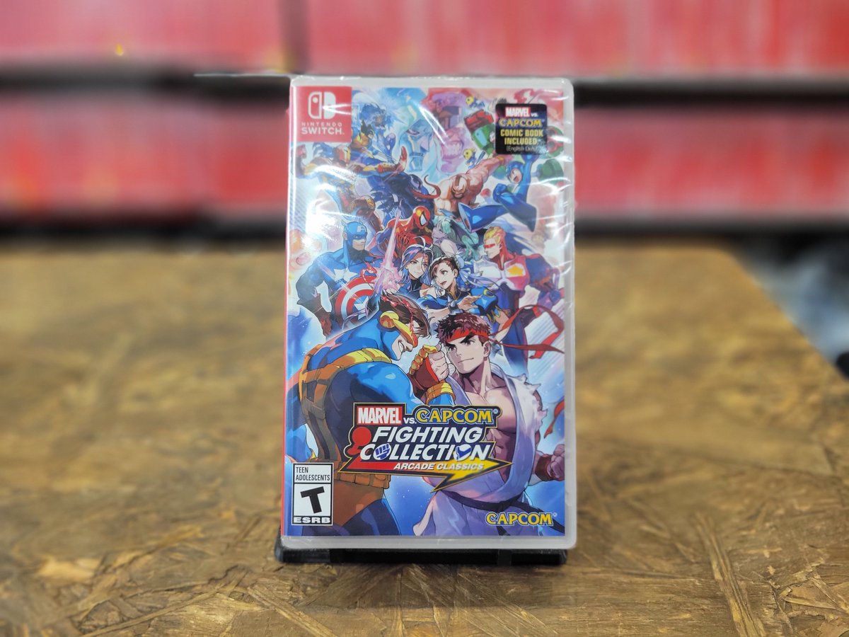 VideoGamesNYC's tweet photo. MAHVEL IS BACK AND IS NOW ON THE GOOO!! We still have copies of the 1st edition printing of the Marvel vs Capcom Fighting Collection (comes with the mini comic book). Come to our store and pick up this piece of fighting game legacy!
#MoreInStore #FGC #MAHVEL #MVC #XVSF #MVC2 https://t.co/qkdcoFNdl1
