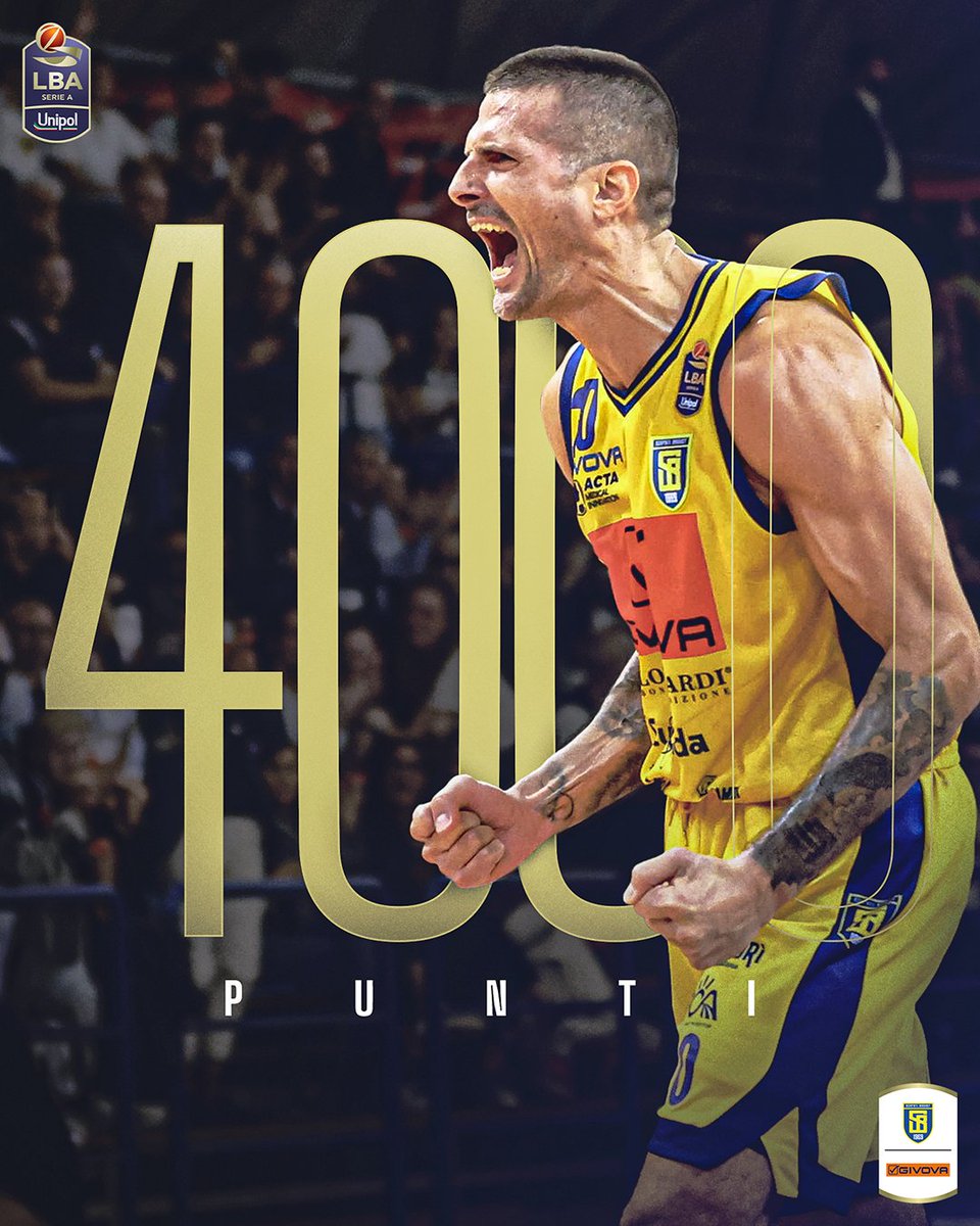 Congratulazioni ad Andrea Cinciarini per aver raggiunto il traguardo dei 4️⃣0️⃣0️⃣0️⃣ punti in #SerieA 👏

#TuttoUnAltroSport