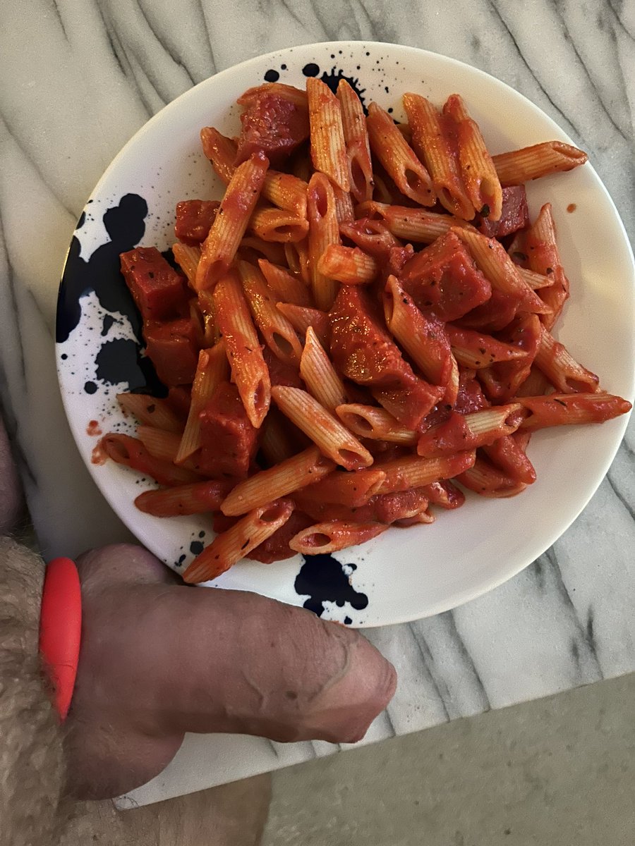 Made some pasta with sausage