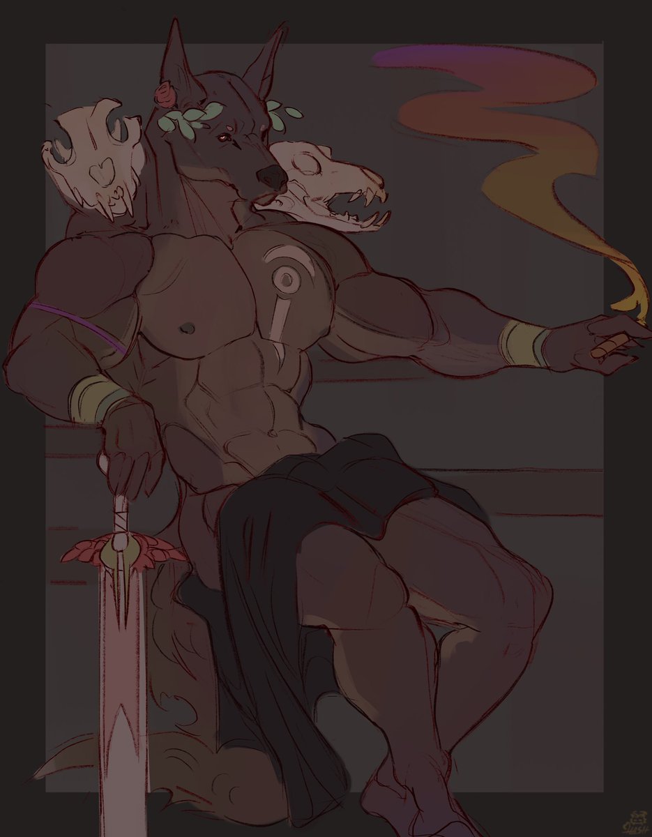 This year I think it was the Cerberus from Weretober 😂🐺