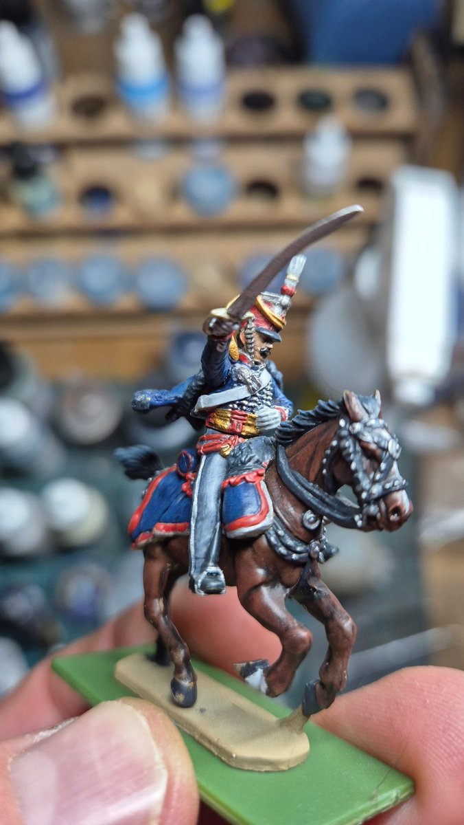 After a very busy couple of months without much time for the hobby, I've just about finished my hussars.
Fourteen of the buggers in a 15th hussar regiment type of style will be available to buy if anyone wants a treat for Christmas!
#wargames 
#miniature