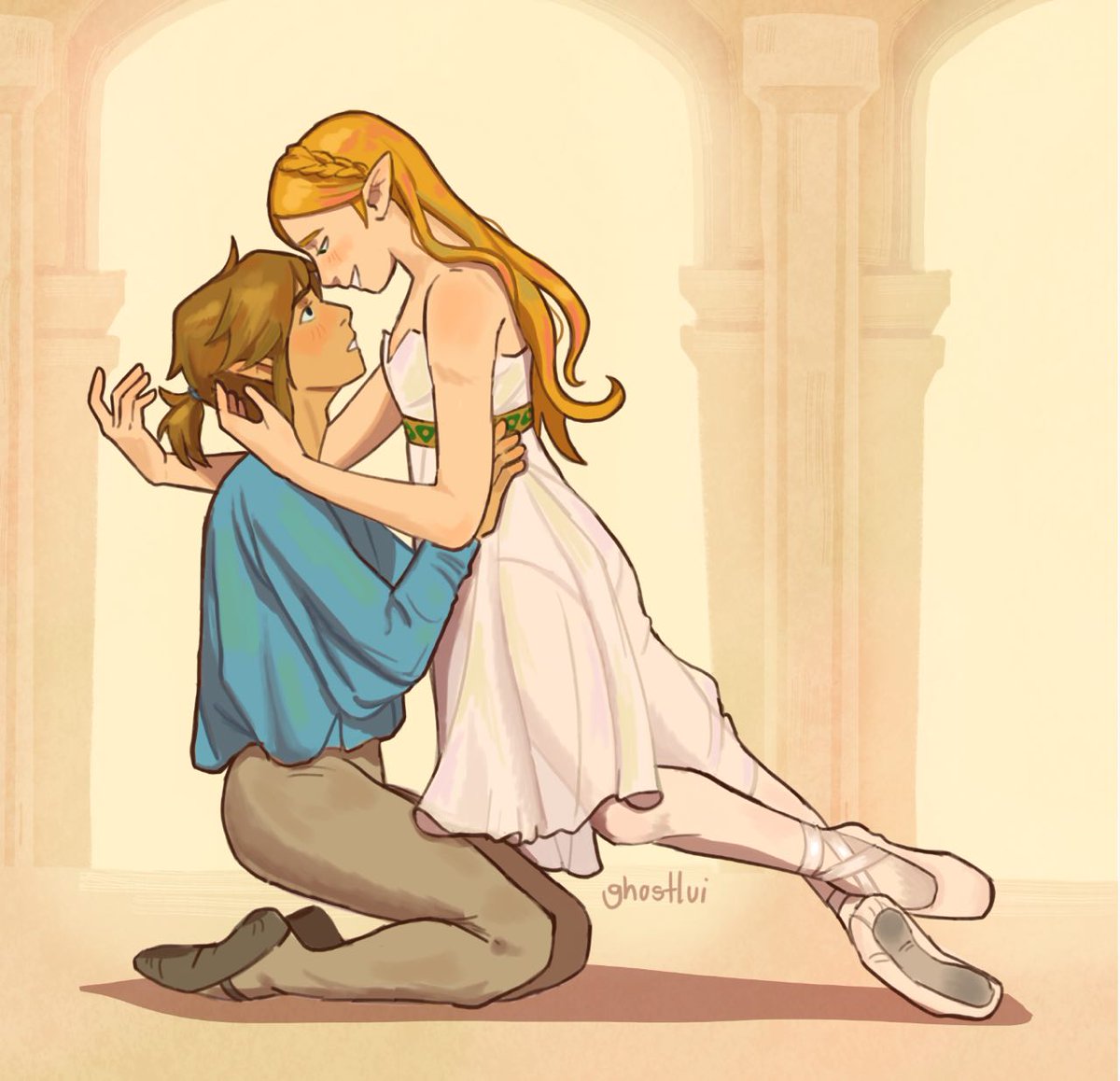 #zelink, but make it ballet 🥺💗 #botw