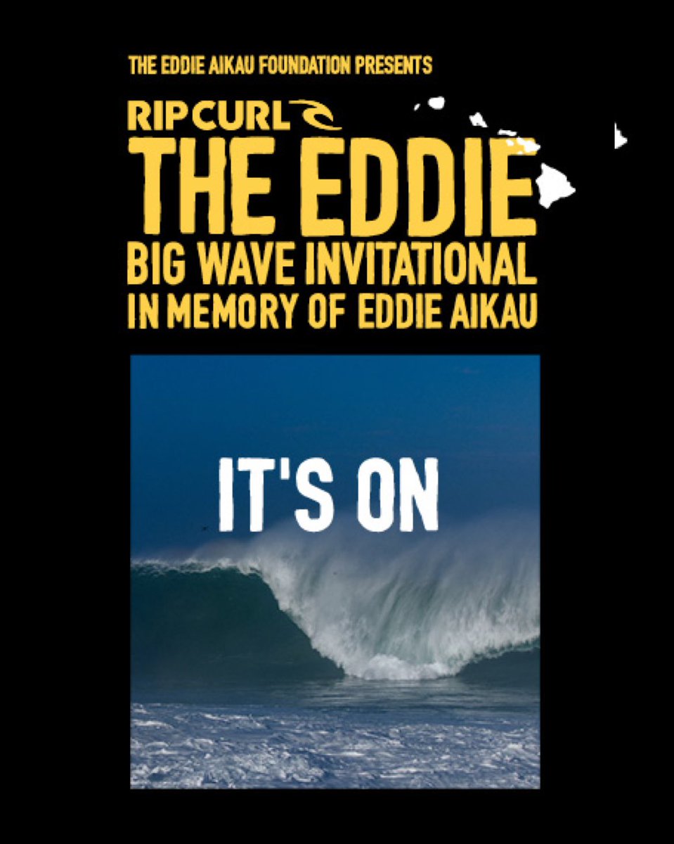 The Eddie Aikau Big Wave Invitational is ON at 9am local time!

We are honored to host their stream and wish all the competitors safety and good luck today.

Watch live on worldsurfleague.com, <a href="/ripcurl/">Rip Curl</a>’s YouTube and Rogue TV 

Follow Liam McNamara, <a href="/pupukeawaimea/">Malama PupukeaWaimea</a> and North