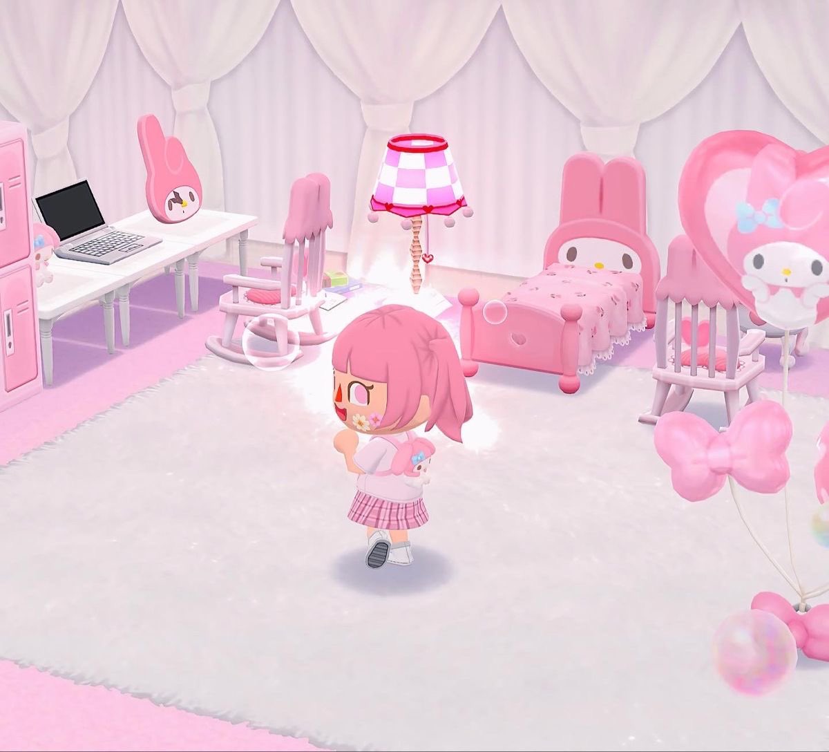 piinkimi_'s tweet photo. my melody room in animal crossing https://t.co/Ay3XPn4ftJ