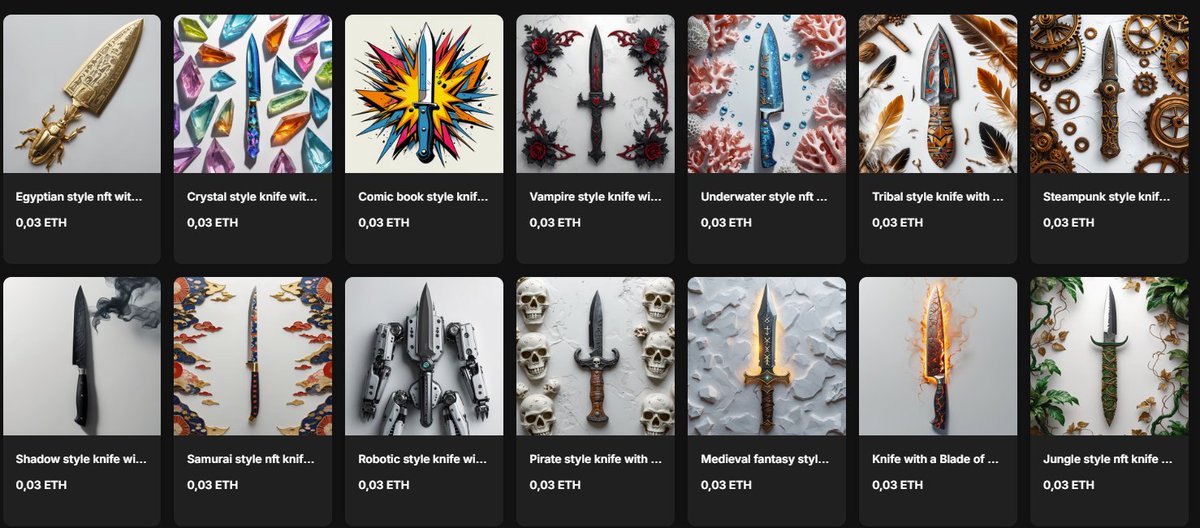 NFT knife sales are now open!

opensea.io/collection/nft…

#NFT #NFTCommunity #NFTCollection #NFTDrop