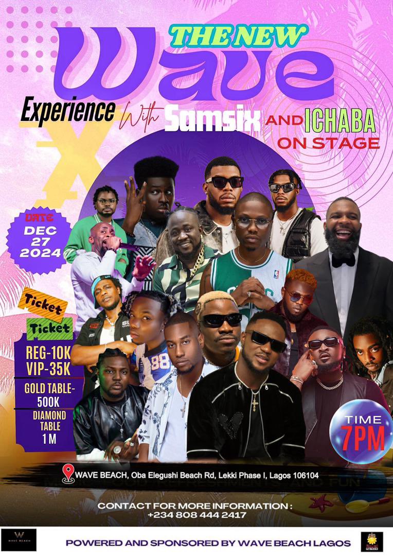 IchabaLAVISH's tweet photo. LINEUP ALERT! I've got a star-studded lineup for my concert, and I'm giving you a sneak peek!
#ConcertLineup #THEWAVEEXPERIENCEWITHSAMSIXANDICHABA https://t.co/mcoCzBwqsa