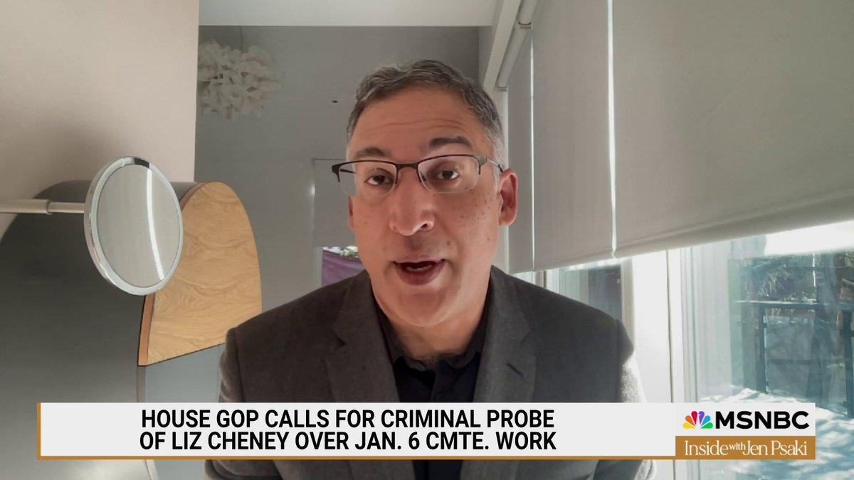 PsakiBriefing's tweet photo. .@neal_katyal on a Liz Cheney investigation: “It would fail right at the get go, not just because there's no crime here or any credible allegation, but also because Liz Cheney, as a member of Congress at the time, is entitled to the constitutional protection of speech or debate immunity.”

https://t.co/AKMlCvlP98