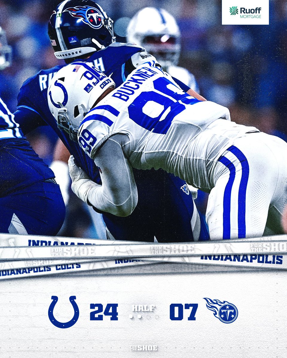 On top at the break.