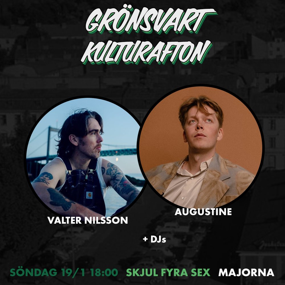 Grönsvart kulturafton

Grönsvarta vänner och kulturälskare – vi välkomnar er till en kväll i den grönsvarta kulturens tecken! 
Läs mer om det på Instagram eller Facebook.