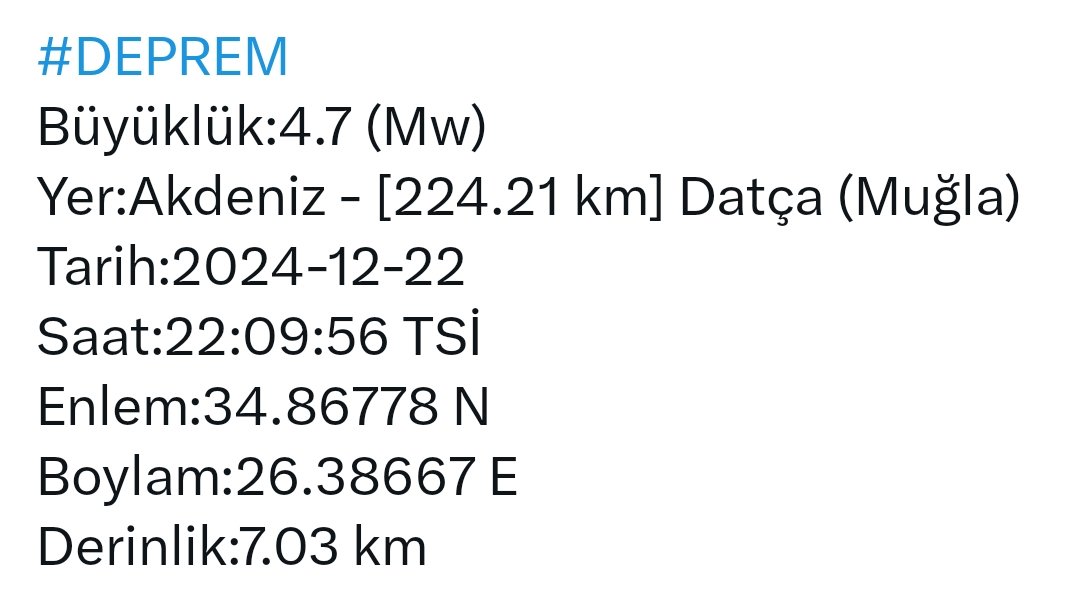 Geçmiş olsun #muğla
#deprem
