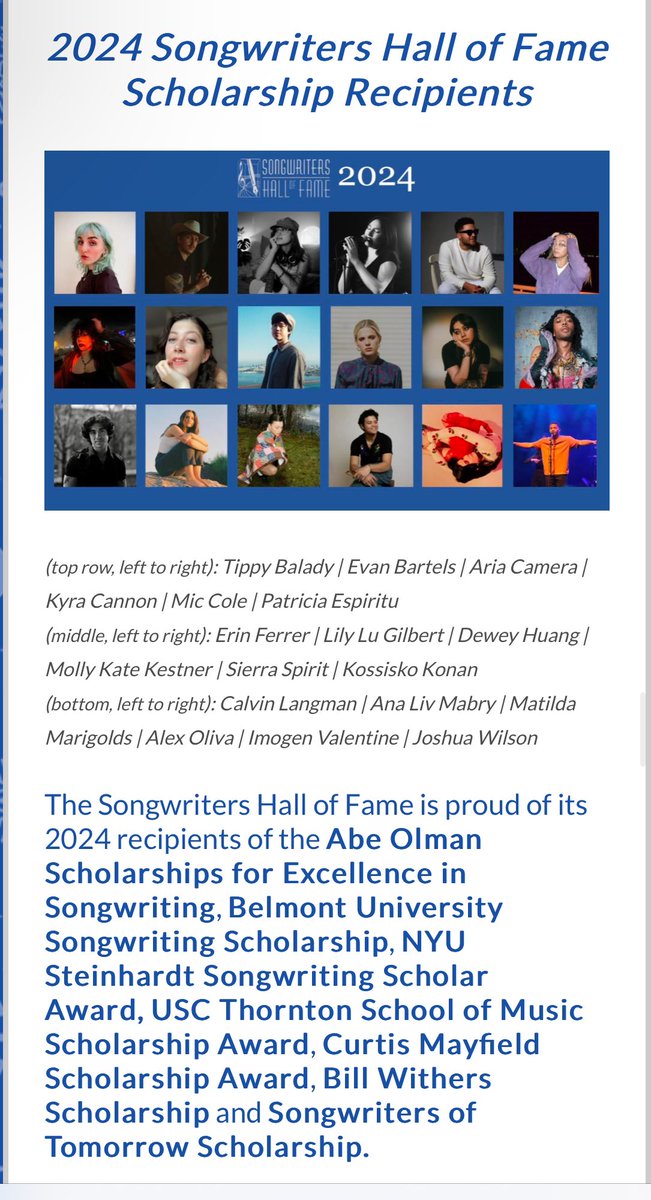 kossisko's tweet photo. Thank you @songwritershof🫶🏽 https://t.co/j2uhNEmX5p