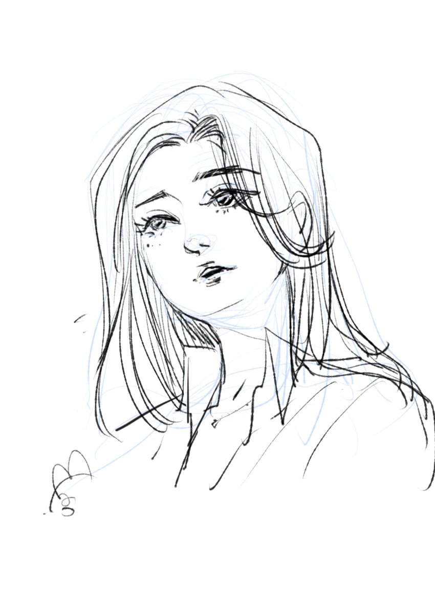 らくがき:次の漫画で描きたい人の模索 