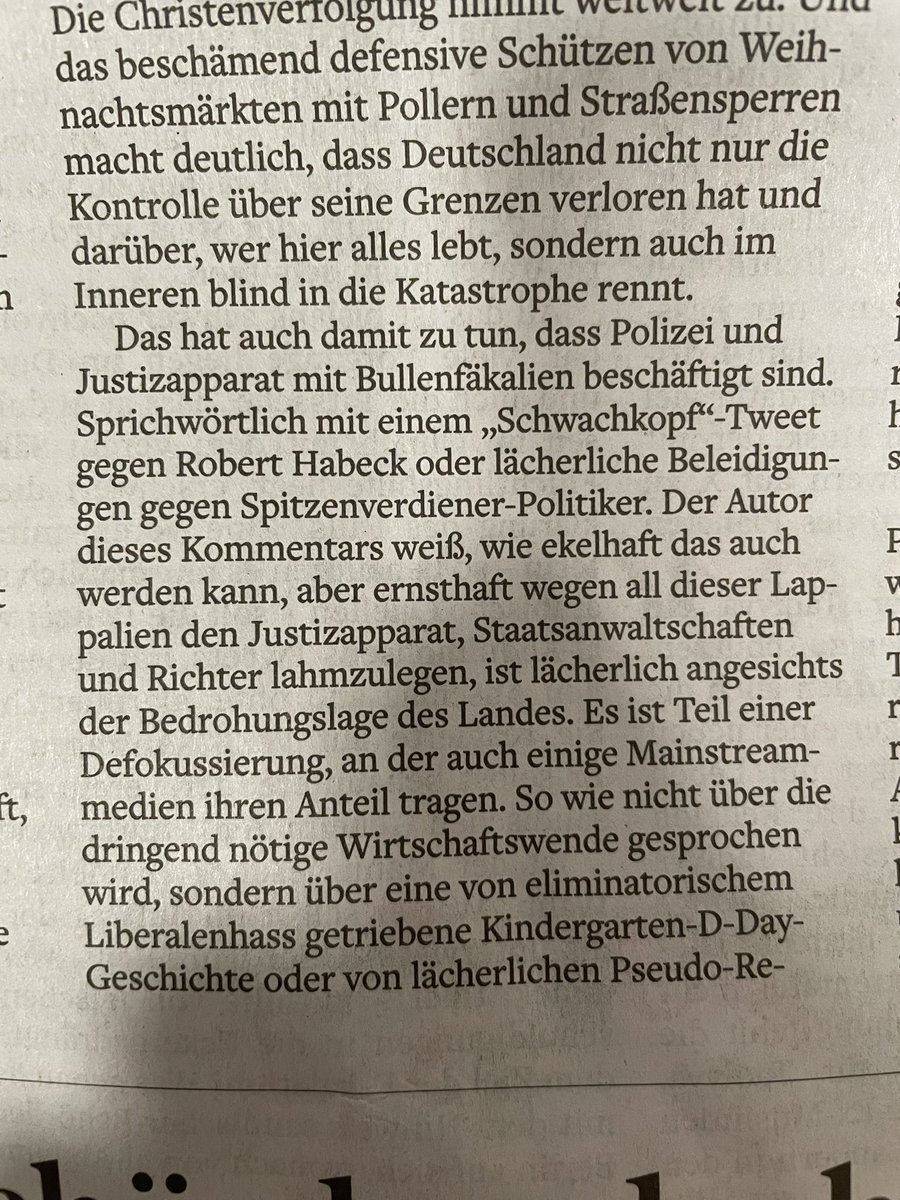 "Eliminatorischer Liberalenhass" - Ulf ist offenbar wahnsinnig geworden.