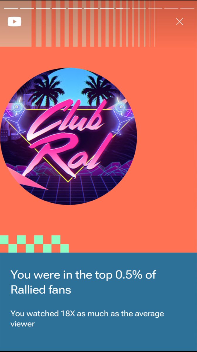 Stacks_XP's tweet photo. @Rallied  My YouTube wrapped lol...👇 https://t.co/KDi1j2bH1X