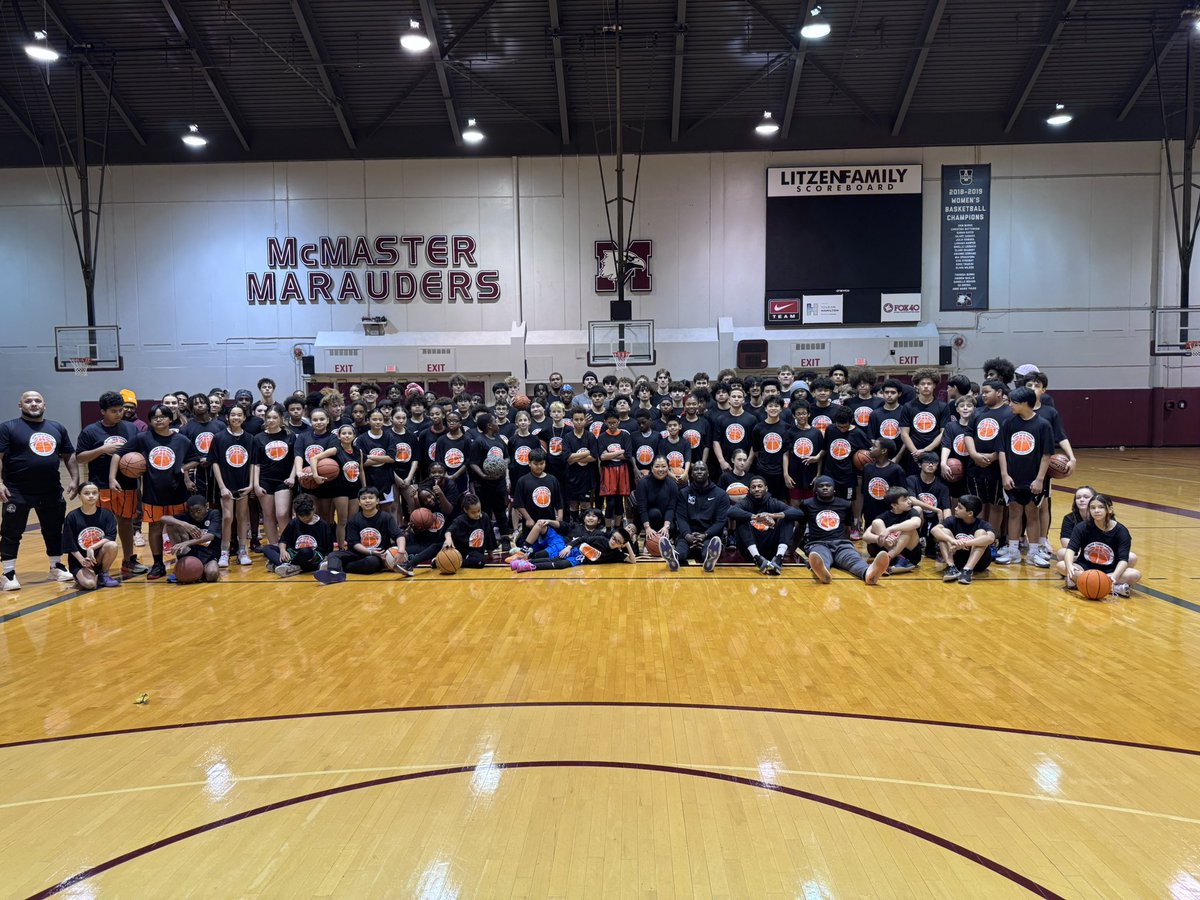 sheronlau888's tweet photo. Another successful camp! Annual @jump_thru_hoops holiday camp @McMasterSports Men’s Basketball https://t.co/JaNmhvqyrF