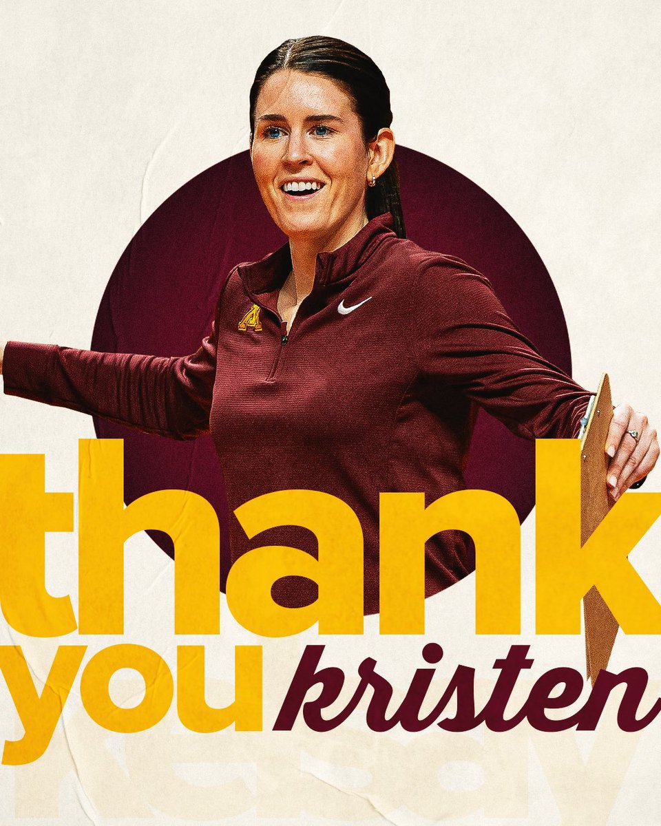 Congratulations and best of luck to Kristen Kelsay as she takes over as head coach for her alma mater at Michigan State. 

Thank you for your dedication and commitment to Minnesota volleyball. You made our program better every single day!