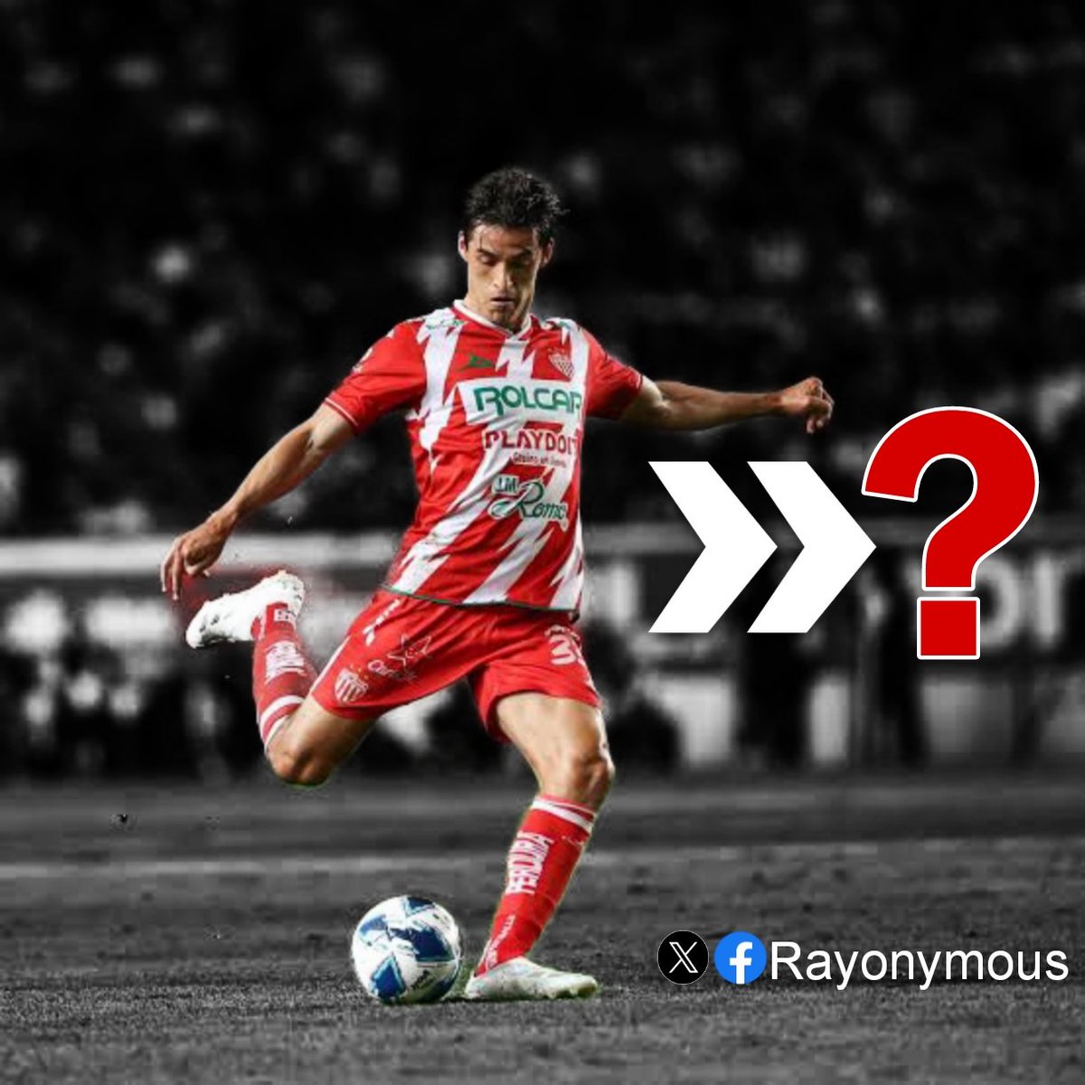 Rayonymous's tweet photo. Otro jugador que no entra en planes de #Necaxa de cara al Clausura '25, es Fernando Arce Jr, aún no se define su destino, pero será baja por parte de los rayos en este mercado de invierno.
#Confirmado #Baja #Rayonymous #FuerzaRayos ❤️🤍⚡ https://t.co/MfEGN9Z1bs