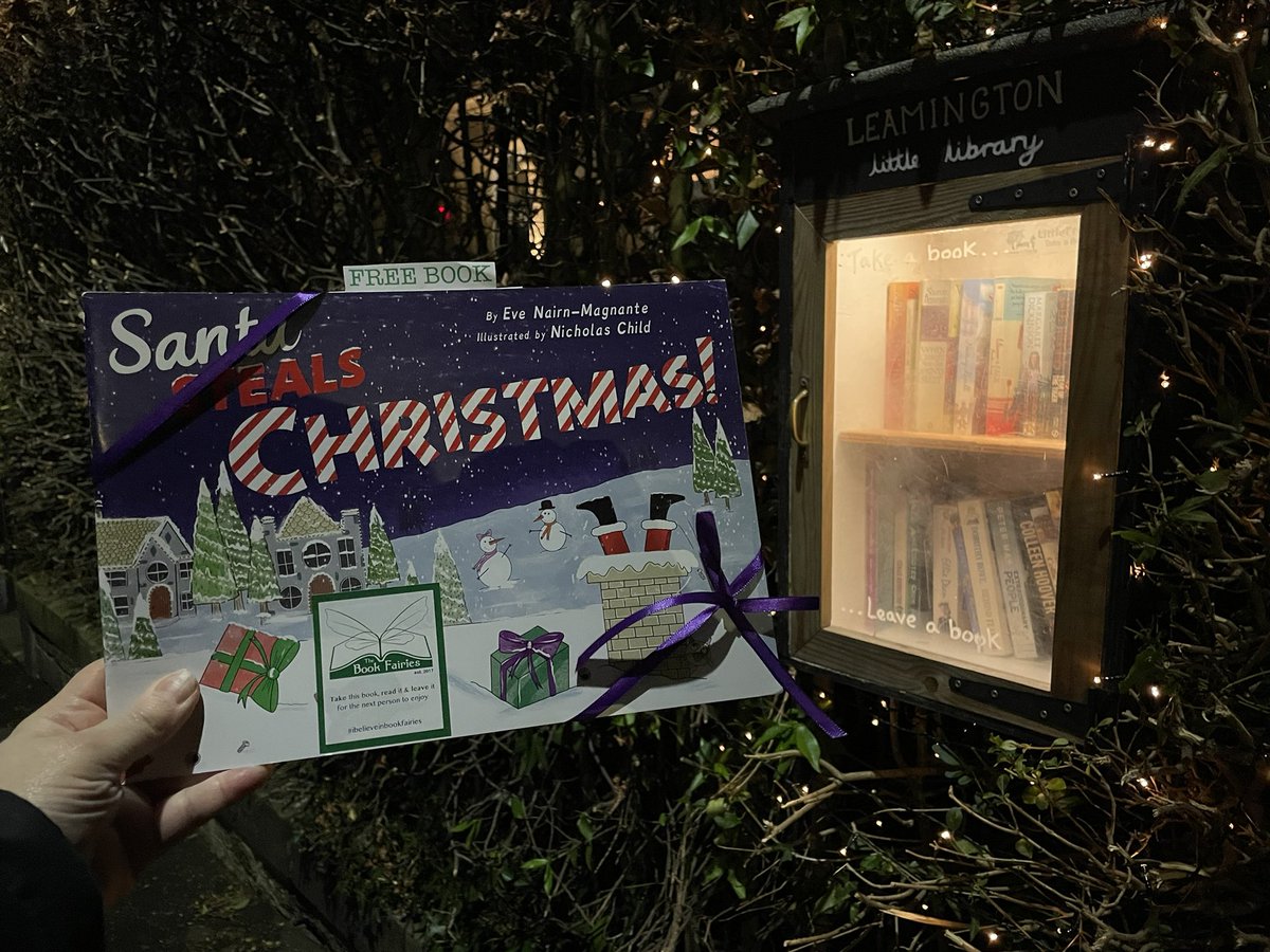 This book fairy is getting festive by sharing a copy of Santa Steals Christmas! by Eve Nairn-Magnante! Who will be lucky enough to find this book in #Bruntsfield #Edinburgh?

#santastealschristmas
#Ibelieveinbookfairies #edinburghbookfairies #bookfairiesedinburgh