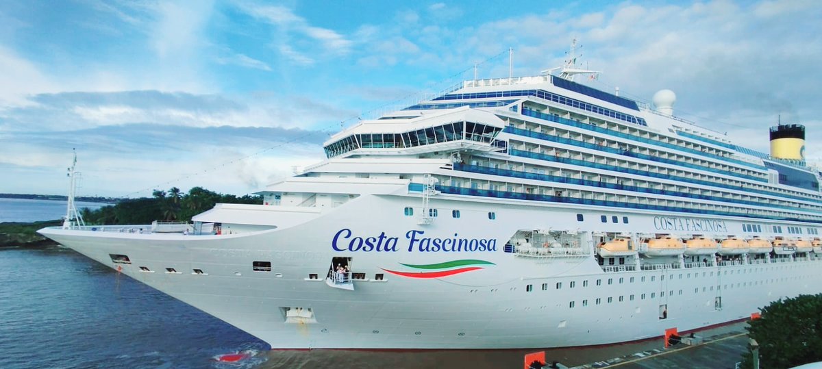 LaRomanaPorts's tweet photo. ✨ Sunday vibes… It’s wonderful to welcome back #CostaFascinosa ship🚢 to #LaRomanaPorts! We’re honored to be your #Caribbean homeport this season and look forward to making every moment special for your guests. Thank you for choosing #LaRomana!🌴☀

@CostaCruises https://t.co/3XhU9M5dQH