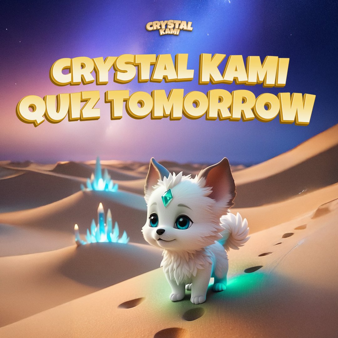 CrystalKami_Bot's tweet photo. Crystal Kami Quiz Tomorrow 🎯

70% of you chose Holiverse Ecosystem. Tomorrow we’ll dive deep! 🔍

Join us to explore what makes the Holiverse ecosystem unique while competing for rewards. Each correct answer brings you closer to the prize! 💎

Quiz time will be announced tomorrow, so stay tuned.