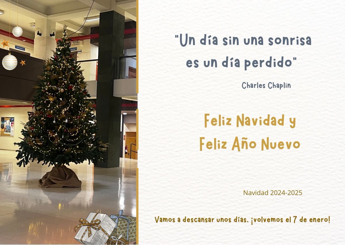ETSIDI_UPM's tweet photo. Nos despedimos hoy con los mejores deseos para una luminosa Navidad. Una Navidad que nos traiga alegría, amor, paz, solidaridad y armonía. Tomamos un descanso para volver con #Liasa #Simbiontes y mucho más en 2025.
#FamiliaETSIDI #SomosUPM #BuenasNoches https://t.co/kttqb0PhwJ